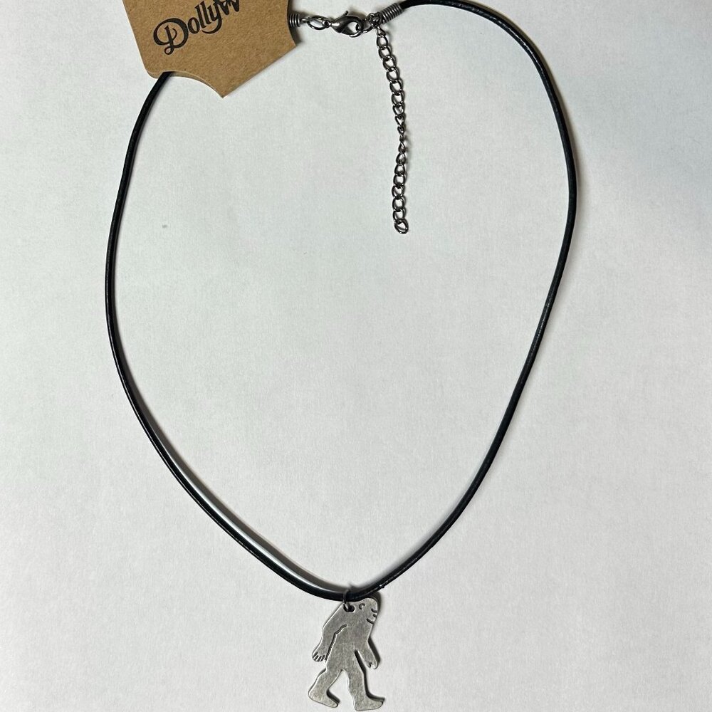 DollyWood Faux-Leather Cord Bigfoot Necklace